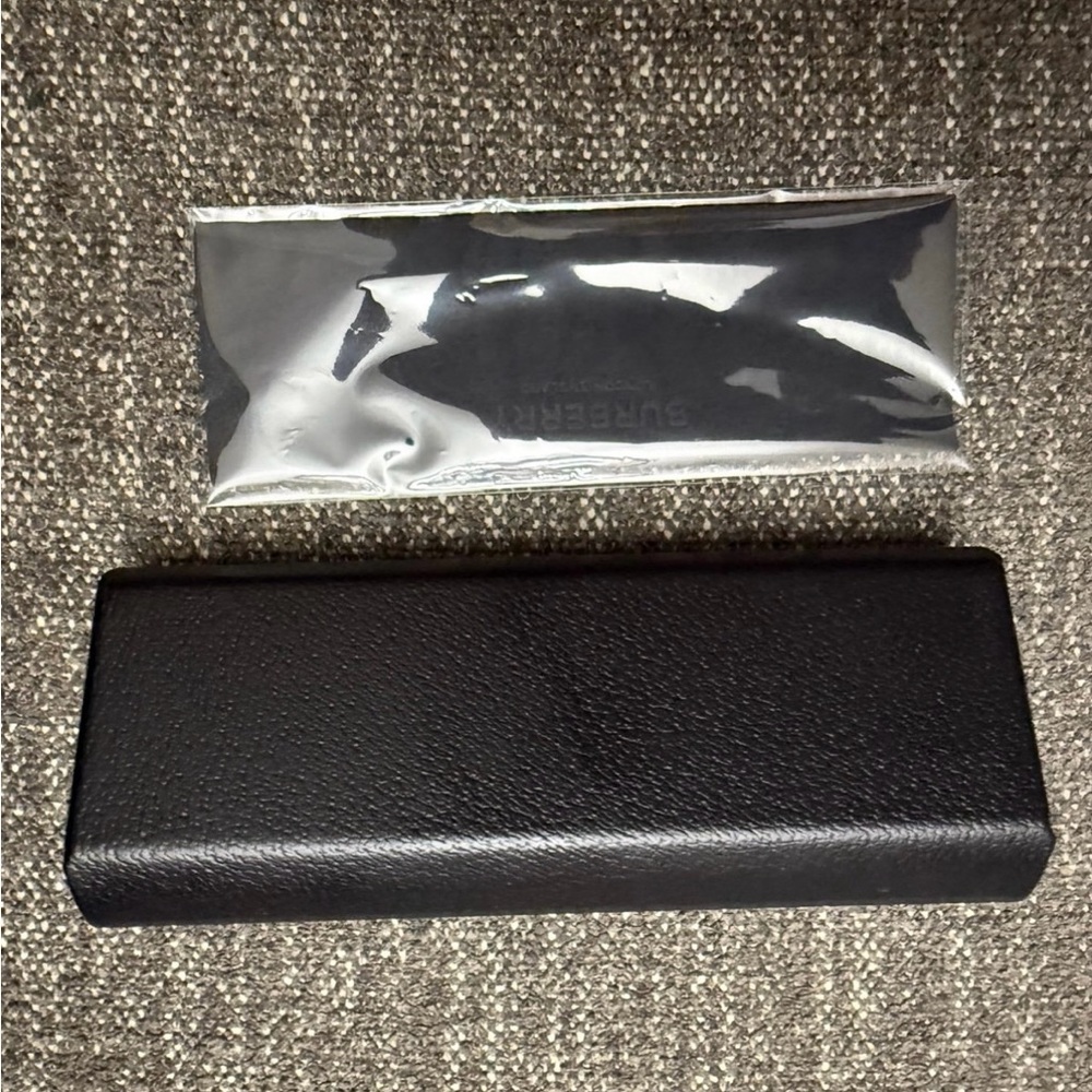 Burberry Black Leather Sunglasses Case